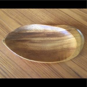 Hand carved wooden server